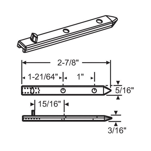 Strybuc Tie-In Die Cast Pivot Bar 96CR-20 - main